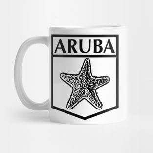 Aruba Island Design, with black lettering Mug